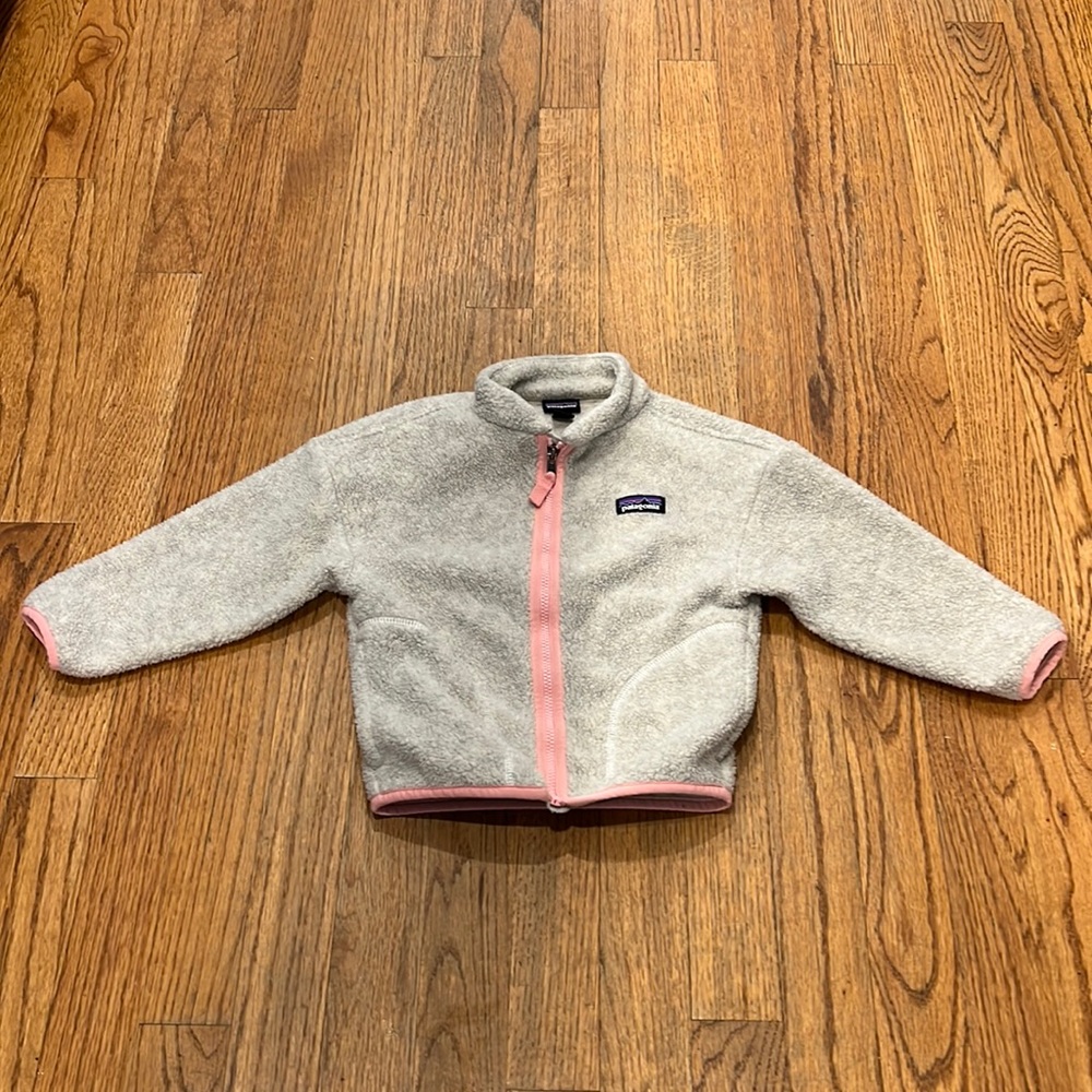 Patagonia Toddler Zip-Up Fleece Jacket with Pockets - 2T
